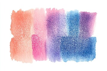 Poster - A vibrant watercolor artwork featuring various colors on a white background, perfect for design and illustration needs