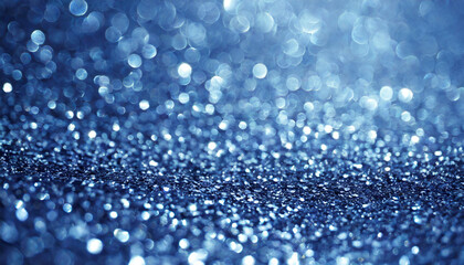 Poster - Sparkling blue background with shimmering droplets creating a mesmerizing effect at night in a tranquil setting