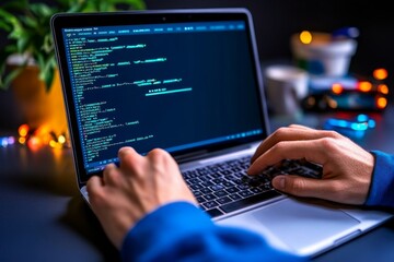Aufkleber - Laptop screen showing a single terminal command, symbolizing the clean, streamlined nature of ethical hacking in its simplest form