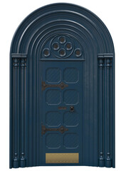 Canvas Print - Entrance classic doors for the house