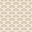© Allison - Classic Beige Boho Vintage Art Deco Fan Palmette Abstract Geometric Seamless Vector Repeat Pattern