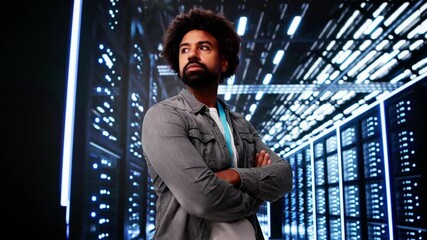 Aufkleber - Cloud Computer Engineer In Server Room