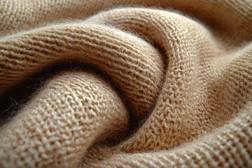 Poster - a piece of clothing made from natural fibers, celebrating sustainability and simplicity. concept of 