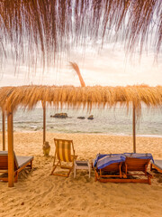 Wall Mural - Landscape in a beach in Hammamet, Tunisia