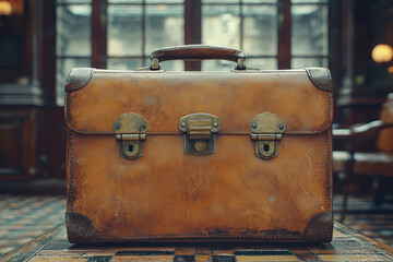 Poster - An empty briefcase, symbolizing the loss of business opportunities and investments. Concept of business.