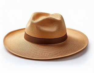 summer beach hat isolated on white background