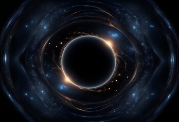 Wall Mural - Cosmic Vortex: Gravitational Light Swirl