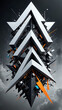 © nitroziklop7 - Abstraktion Musikalisches Cover für das Album 9х16. Hintergrund für das Design 4.