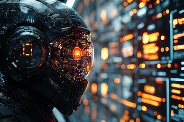 Poster - an ai-powered system monitoring cybersecurity threats, illustrating the role of machine learning in 