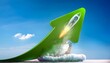 © NTB - Green Arrow Rocket Takeoff Stocks