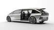 © Jakkarin - Futuristic Electric Minivan Concept Design with Smart Storage Solutions and Family-Friendly Features | 3D Render Illustration