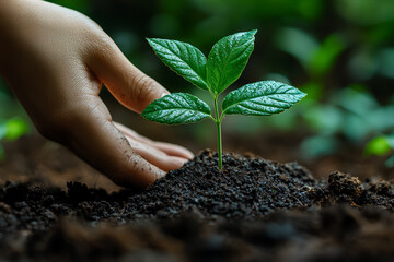 Poster - A company receiving recognition for its sustainable practices, showing the increasing value of ESG in reputation management. Concept of corporate sustainability.