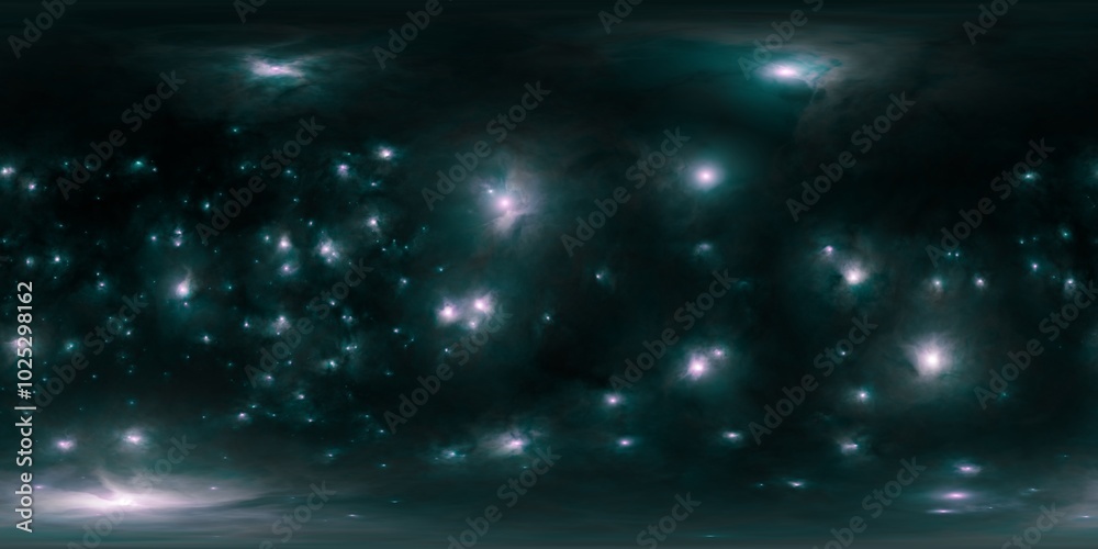 HDRI Space Image-Based Lighting Map for CGI Stock Illustration | Adobe ...