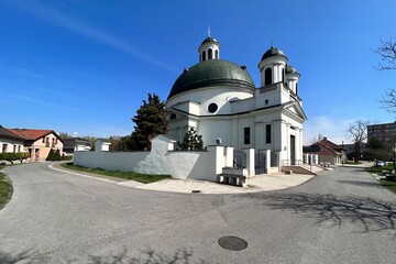 classicist church in the town of Komárno