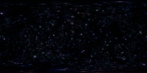 Wall Mural - Stunning 360° view of distant galaxies and star-filled skies