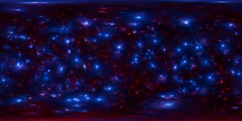 Wall Mural - spherical hdr image of a stellar nebula for 3d rendering