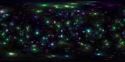 Wall Mural - high dynamic range sky map of a colorful star cluster