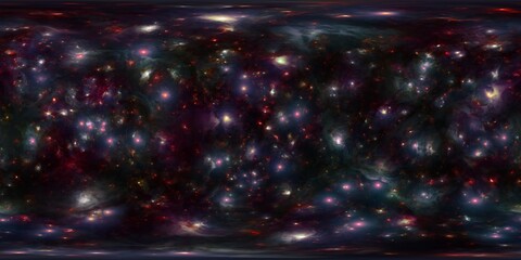 Wall Mural - high dynamic range sky map of a colorful star cluster