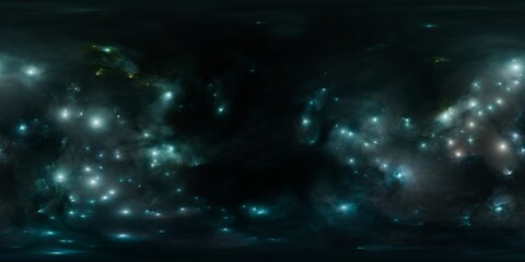 Wall Mural - galactic hdri panorama – high-resolution cosmic nebula