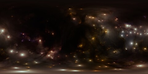 Wall Mural - 360-degree hdr image of a distant star system