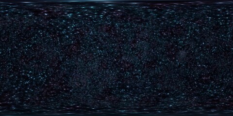 Wall Mural - high-resolution 360 hdri skybox of dark blue space nebula and stars seamless environment map for 3d 