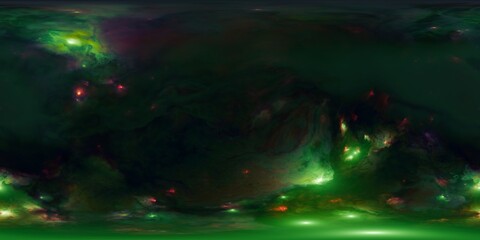 Wall Mural - high dynamic range panoramic image of intergalactic space