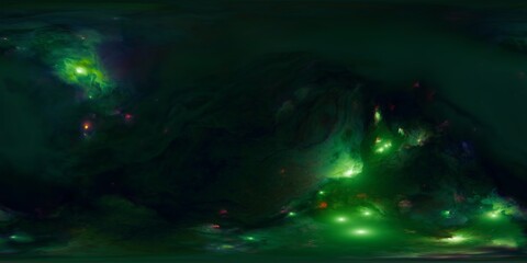 Wall Mural - hdr galaxy image-based lighting map for realistic 3d scenes
