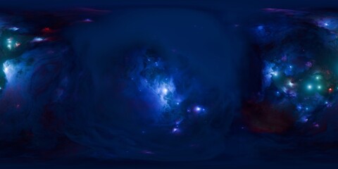 Wall Mural - hdr galaxy environmental map for photorealistic lighting