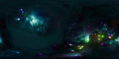 Wall Mural - colorful nebula hdr environment map for 3d lighting