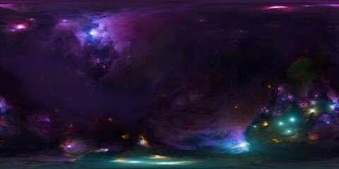 Wall Mural - ultra high-resolution 12k hdri cosmic nebula and starfield - perfect for space, sci-fi, and fantasy 