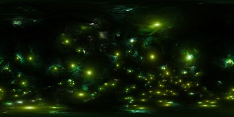 Wall Mural - High Dynamic Range 360-degree Panorama of Deep Space Nebula