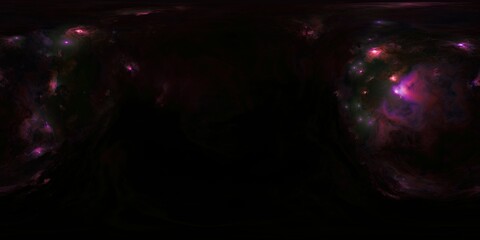 Wall Mural - Seamless 12K HDRi Dark Deep Space Skybox with Stars and Nebula - 360° Environment Map for 3D Scene Lighting and Immersive Sci-Fi Worlds