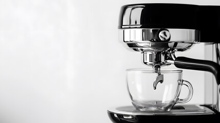 Close-up of coffee maker against white background,Poland