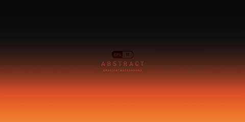 Poster - orange and black abstract gradient vector background