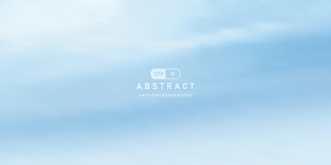 Poster - Blue sky and white cloud abstract gradient vector background.