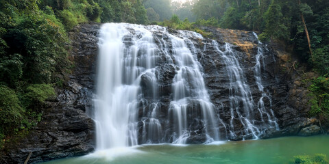 Wall Mural - scenic abbey waterfalls in coorg district, karnataka, india.