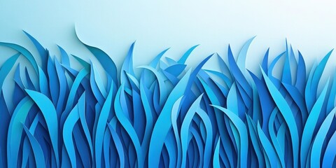 Poster - Classic blue grass texture, Classic blue grass pattern