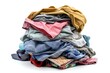 © MahmudulHassan - Pile of dirty laundry on white background