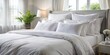 © Sayfar - Clean and comfortable white bedding close-up