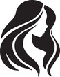 © MDANAMULHAQUE - Beautiful Woman Logo design silhouette vector art illustration on a white background