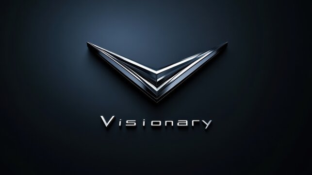 a silver logo that says  futuristic  on a black background.