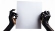 © Niser - woman holding blank billboard