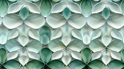 Poster - Elegant White Jade Seamless Pattern Design