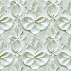 Aufkleber - Elegant White Jade Seamless Simple Pattern Design