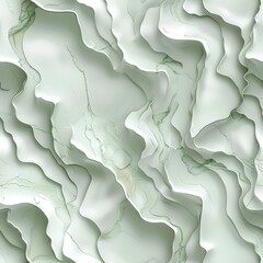 Poster - Elegant White Jade Seamless Pattern Design