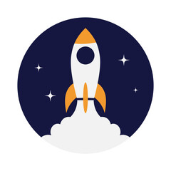 rocket in space