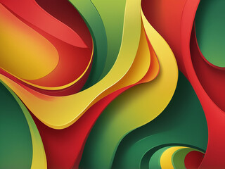 abstract surreal artistic christmas background of gradient red, yellow, and green concept of vivid a