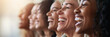 © oppdowngalon - Diverse Group of Women Joyfully Smiling and Laughing Together in Close-Up