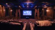 © Mokhtar - Luxurious home theater with plush seating and a large screen, creating an immersive viewing experience.
