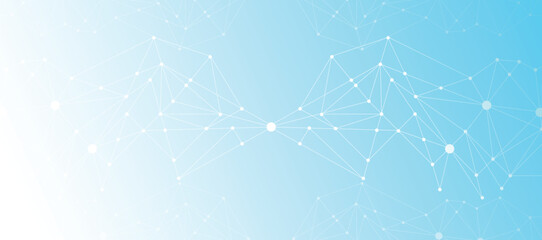 Fototapete - Blue Network Background